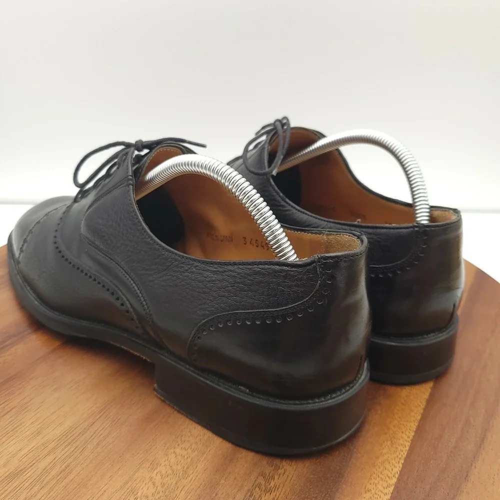 Miguel Angel Oxfords Shoes Mens Size‎ 10 M Black Leather Cap Toe Made in Spain